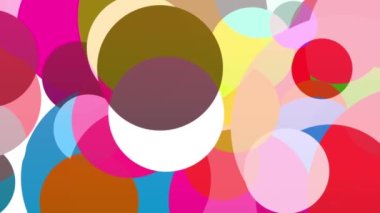 Parlak renkler yavaşça birbirine karışır.