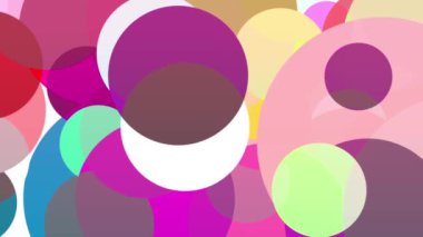 Parlak renkler yavaşça birbirine karışır.