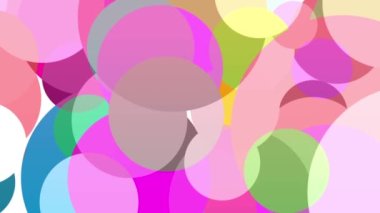 Parlak renkler yavaşça birbirine karışır.