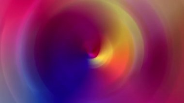 Parlak renkler yavaşça birbirine karışır.