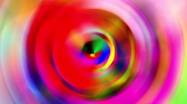 Parlak renkler yavaşça birbirine karışır.
