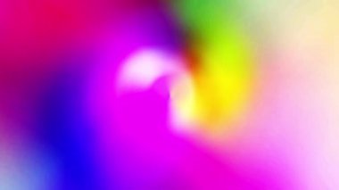 Parlak renkler yavaşça birbirine karışır.