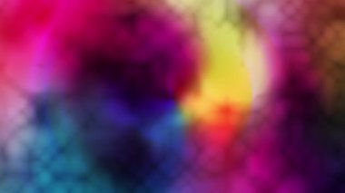 Parlak renkler yavaşça birbirine karışır.