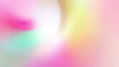 Tatlı ve parlak renkler yavaşça birbirine karışır..