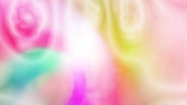 Tatlı ve parlak renkler yavaşça birbirine karışır..