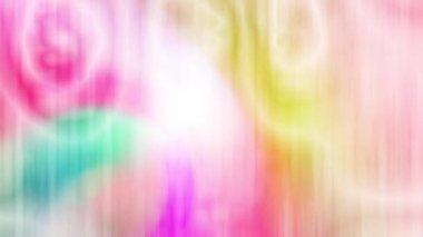 Tatlı ve parlak renkler yavaşça birbirine karışır..