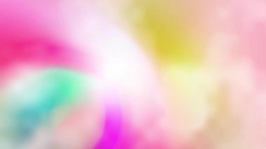 Tatlı ve parlak renkler yavaşça birbirine karışır..