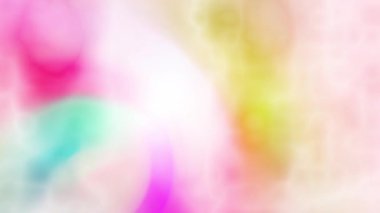 Tatlı ve parlak renkler yavaşça birbirine karışır..