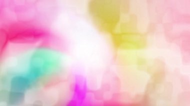 Tatlı ve parlak renkler yavaşça birbirine karışır..