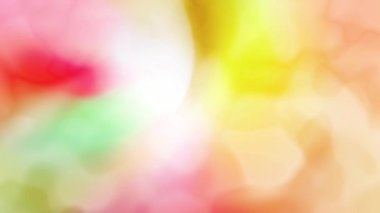 Tatlı ve parlak renkler yavaşça birbirine karışır..