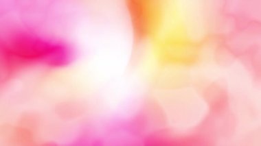 Tatlı ve parlak renkler yavaşça birbirine karışır..