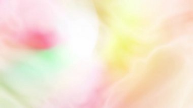 Tatlı ve parlak renkler yavaşça birbirine karışır..