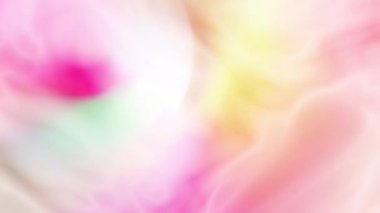 Tatlı ve parlak renkler yavaşça birbirine karışır..