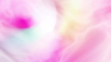 Tatlı ve parlak renkler yavaşça birbirine karışır..