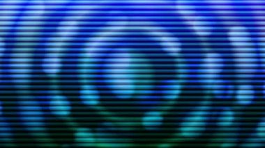 Devamlı hareket eden dairesel ışık dalgalı eğrilerle arka planda görünüyor.