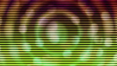 Devamlı hareket eden dairesel ışık dalgalı eğrilerle arka planda görünüyor.