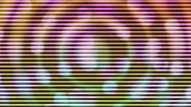 Devamlı hareket eden dairesel ışık dalgalı eğrilerle arka planda görünüyor.