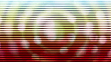 Devamlı hareket eden dairesel ışık dalgalı eğrilerle arka planda görünüyor.