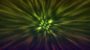 Merkezden kesintisiz bir ışık akışı şık ve güzel görünüyor..