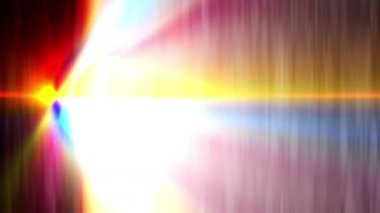 Işın sürekli yayılıyor, parlak ve güzel görünüyor..