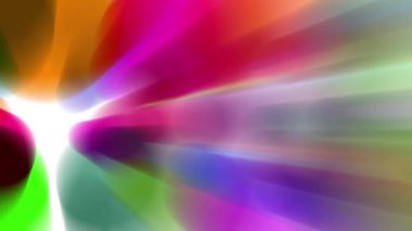 Renkli bir ışık demeti yavaşça hareket ediyor