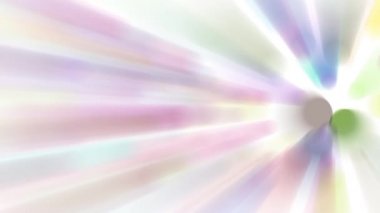 Renkli bir ışık demeti yavaşça hareket ediyor