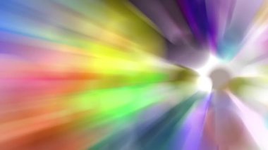 Renkli bir ışık demeti yavaşça hareket ediyor