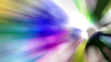 Renkli bir ışık demeti yavaşça hareket ediyor