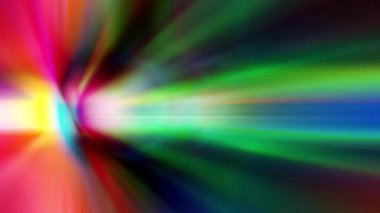 Renkli bir ışık demeti yavaşça hareket ediyor