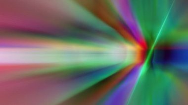 Renkli bir ışık demeti yavaşça hareket ediyor