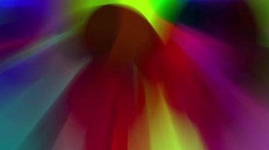 Renkli bir ışık demeti yavaşça hareket ediyor