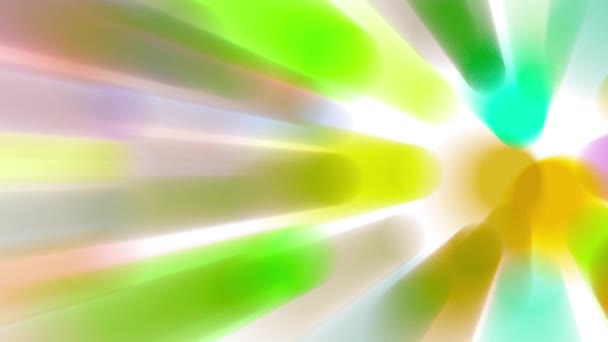 Een Kleurrijke Lichtstraal Die Langzaam Beweegt — Stockvideo