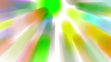 Renkli bir ışık demeti yavaşça hareket ediyor