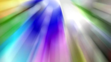 Renkli bir ışık demeti yavaşça hareket ediyor