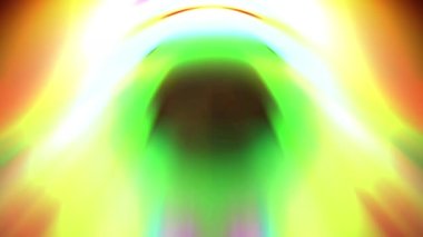 Renkli bir ışık demeti yavaşça hareket ediyor