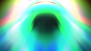 Renkli bir ışık demeti yavaşça hareket ediyor