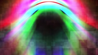 Renkli bir ışık demeti yavaşça hareket ediyor