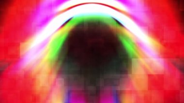 Renkli bir ışık demeti yavaşça hareket ediyor