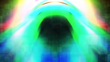 Renkli bir ışık demeti yavaşça hareket ediyor