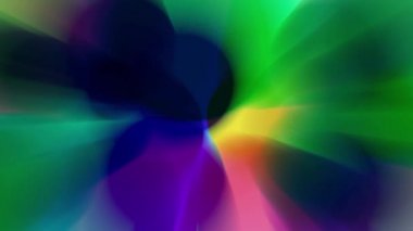 Renkli bir ışık demeti yavaşça hareket ediyor