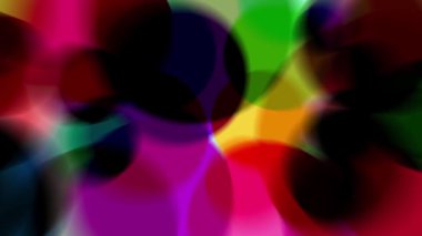 Renkli bir ışık demeti yavaşça hareket ediyor