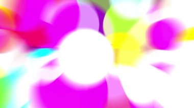 Renkli bir ışık demeti yavaşça hareket ediyor