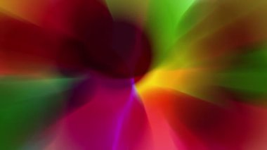 Renkli bir ışık demeti yavaşça hareket ediyor