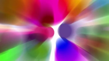 Renkli bir ışık demeti yavaşça hareket ediyor