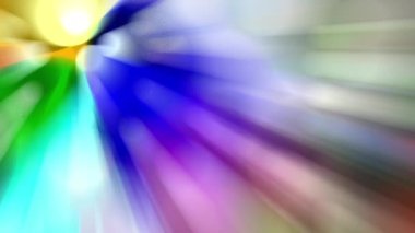 Renkli bir ışık demeti yavaşça hareket ediyor