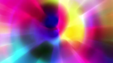 Renkli bir ışık demeti yavaşça hareket ediyor