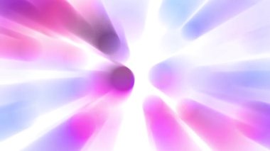 Renkli bir ışık demeti yavaşça hareket ediyor