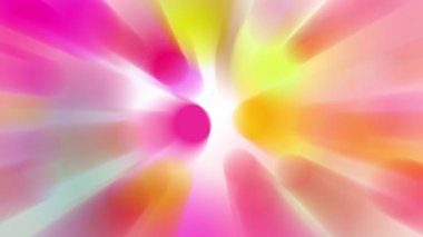 Renkli bir ışık demeti yavaşça hareket ediyor