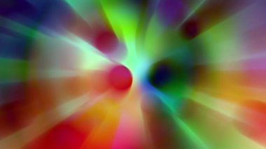 Renkli bir ışık demeti yavaşça hareket ediyor