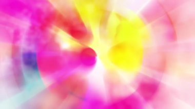 Renkli bir ışık demeti yavaşça hareket ediyor